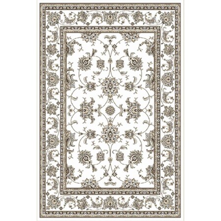 Radici Usa Inc Radici 1780-0023-BONE Pisa Rectangular Bone Traditional Turkey Area Rug; 2 ft. 2 in. W x 7 ft. 7 in. H 1780/0023/BONE